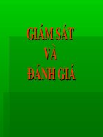 Giám sáy và đánh giá TTHTCĐ