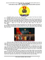 Bai thi tim hieu ve Cong doan (day du co hinh anh)