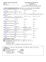 Đề Kiểm tra chương IV Đại số 7