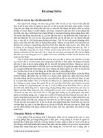 Bài giảng thứ ba