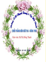 LS 5 ( Chiến thắng Biên gới Thu - Đông 1950) TH Thạch Trung I - TP Hà Tĩnh