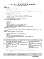 Chủ đề tự chọn: CẤP SỐ