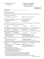 Đề thi đại học môn vật lý mã đề 243