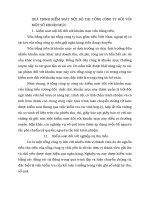 QUÁ TRÌNH KIỂM SOÁT NỘI BỘ TẠI TỔNG CÔNG TY ĐỐI VỚI MỘT SỐ KHOẢN MỤC