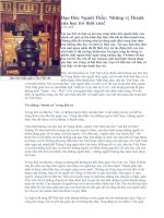 ĐẠO ĐỨC CỦA NGƯỜI THẦY.