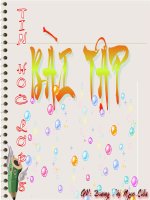 Bài tập chuẩn bị kiểm tra 1 tiết