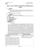 bài 1. Máy tính và chương trình máy tính(t1)