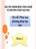 phương pháp và công nghệ dạy học