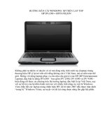 HƯỚNG DẪN CÀI WINDOWS  XP TRÊN LAP TOP