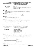 Đ.thi HSG toán cấp tỉnh và trường