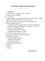 Chuong trinh Le khai giang 09 -10