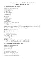 Chuyen De Phuong Trinh Luong Giac