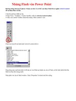 Nhúng Flash vào Powerpoint
