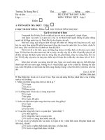 kiểm tra đầu năm lớp 5