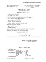 ke hoach ca nhan phong gd dien chau