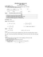 ĐỀ THI KS TOÁN 7 NĂM HỌC 09-10 MẠO KHÊ 2