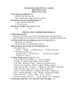 KIỂM TRA 45'''' TIẾNG ANH 6-L1-HK2(08-09)