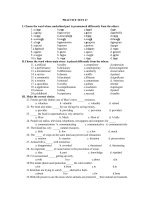 Đề kiểm tra tiếng anh lớp 12, đề số 48