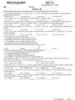 de kiem tra vat ly 11 nc 15 phut + dap an