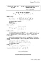 De thi TS vao 10 chuyen nam 09 - 10