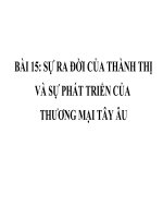 tây âu thời hậu kỳ trung đại