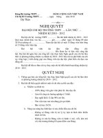 dự thảo đại hội chi bộ