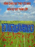 Tiết 20: Vùng trung du và miền núi Bắc bộ