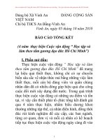 Báo cáo tổng kết 4 năm Chi bộ THCS An Bằng Vinh An