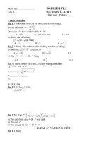 KIEM TRA 1TIET(CHUONG1- ĐẠI 9) CÓ ĐẤP ÁN-MA TRẬN