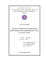 Xây dựng mô hình giám sát môi trường không khí khu công nghiệp Biên Hòa 1 bằng kỹ thuật tin học