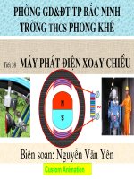 Tiết 38 Máy phát điện xoay chiều