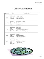 Giáo án lớp 1 tuần 21