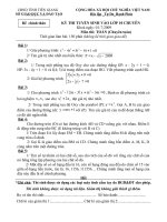 Đề thi và HD chấm Toán chuyên TG (09-10)