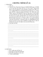 CHƯƠNG TRÌNH LỄ 1-6