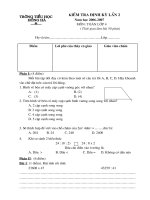 Toán 4 (lần 2) năm 2007