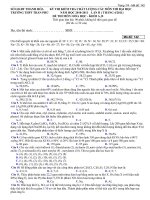 KỲ THI KIỂM TRA CHẤT LƯỢNG CÁC MÔN THI ĐẠI HỌC TRƯỜNG THPT TRẦN PHÚ NĂM HỌC 2010-2011 - LẦN II, ĐỀ THI MÔN HÓA HỌC - KHỐI A, B