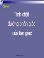 tính chất đường phân giác