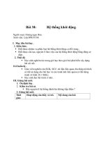 bài 30 hệ thống khởi động