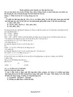 Phương pháp giải nhanh trắc nghiệm hóa