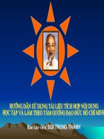 Học tập tấm gương ĐĐ Hồ Chí Minh