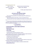 Qui chế năm học 2010 - 2011