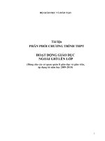 phân phối chương trình GDNGLL mới (2009-2010)