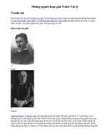 Những người được giải thưởng Nobel