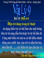 Biến trở - điện trở dùng trong kĩ thuật