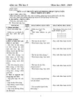 Giao án TD 9 Kỳ I Năm học 08 09