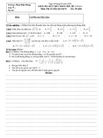 Đề kiểm tra kết thúc khóa học hè