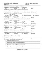 .Kiểm tra 15 phút lần 1