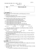 Một số ĐỀ KT 9 bài số 1