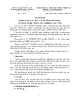 Kế hoạch kiểm tra kiến thức Tin học