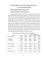 ĐỀ XUẤT CHIẾN LƯỢC CHO MẶT HÀNG DỆT CỦA CÔNG TY